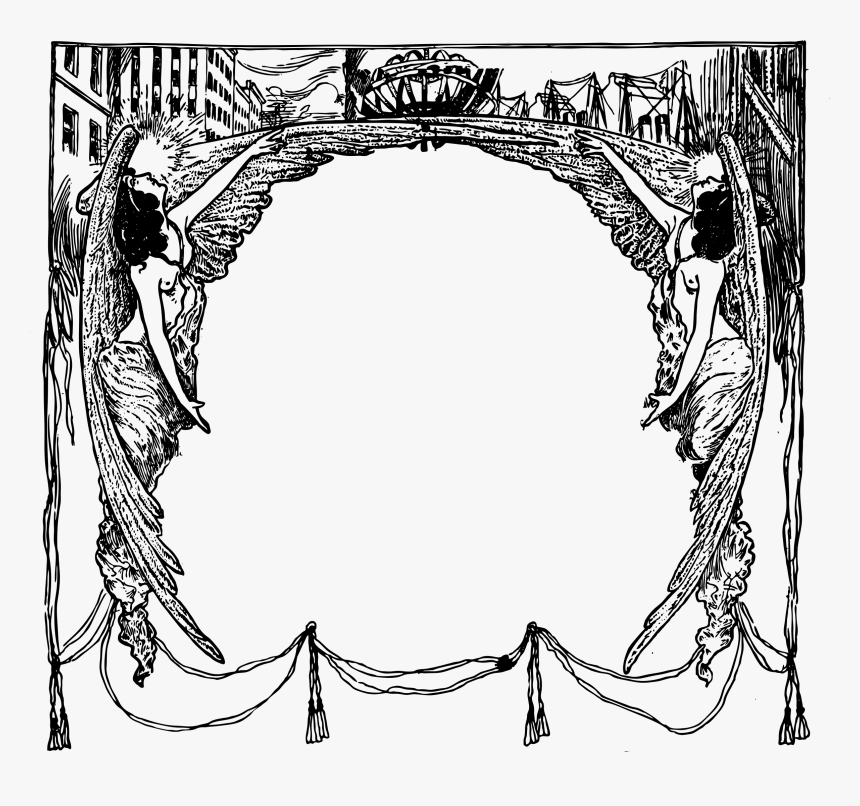 Transparent Madonna And Child Clipart - Angelic Frame Png Vector, Png Download