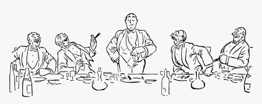 Speech, People, Eating, After, Dinner, Talking, Food - Dinner Clip Art Free, HD Png Download