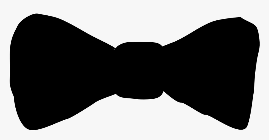 Tie, Bow, Black, Silhouette, Clothing - Black Bow Tie Clipart Png, Transparent Png