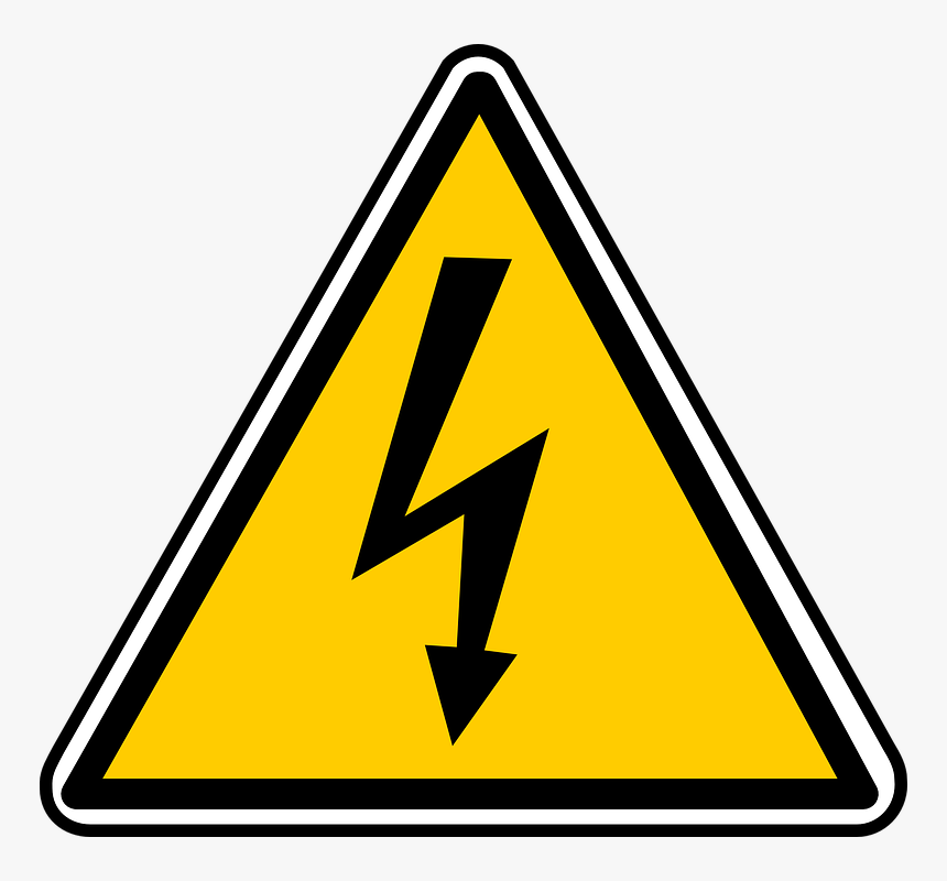 High, Voltage, Sign, Symbol, Hazardous, Dangerous - Electric Clipart, HD Png Download
