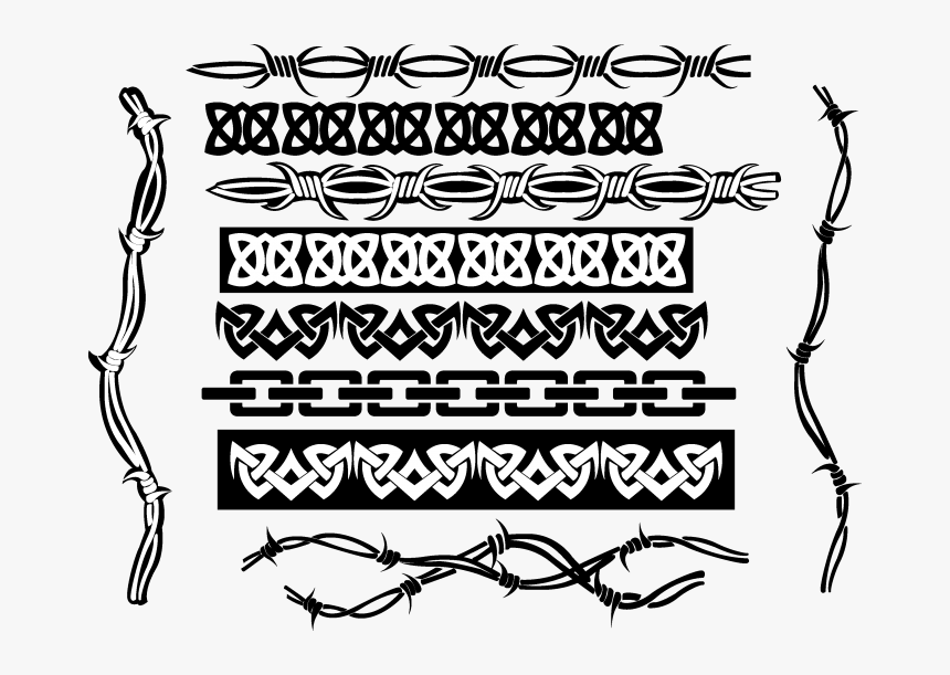 Tribal Borders Vector Png - Tribal Border Vector, Transparent Png