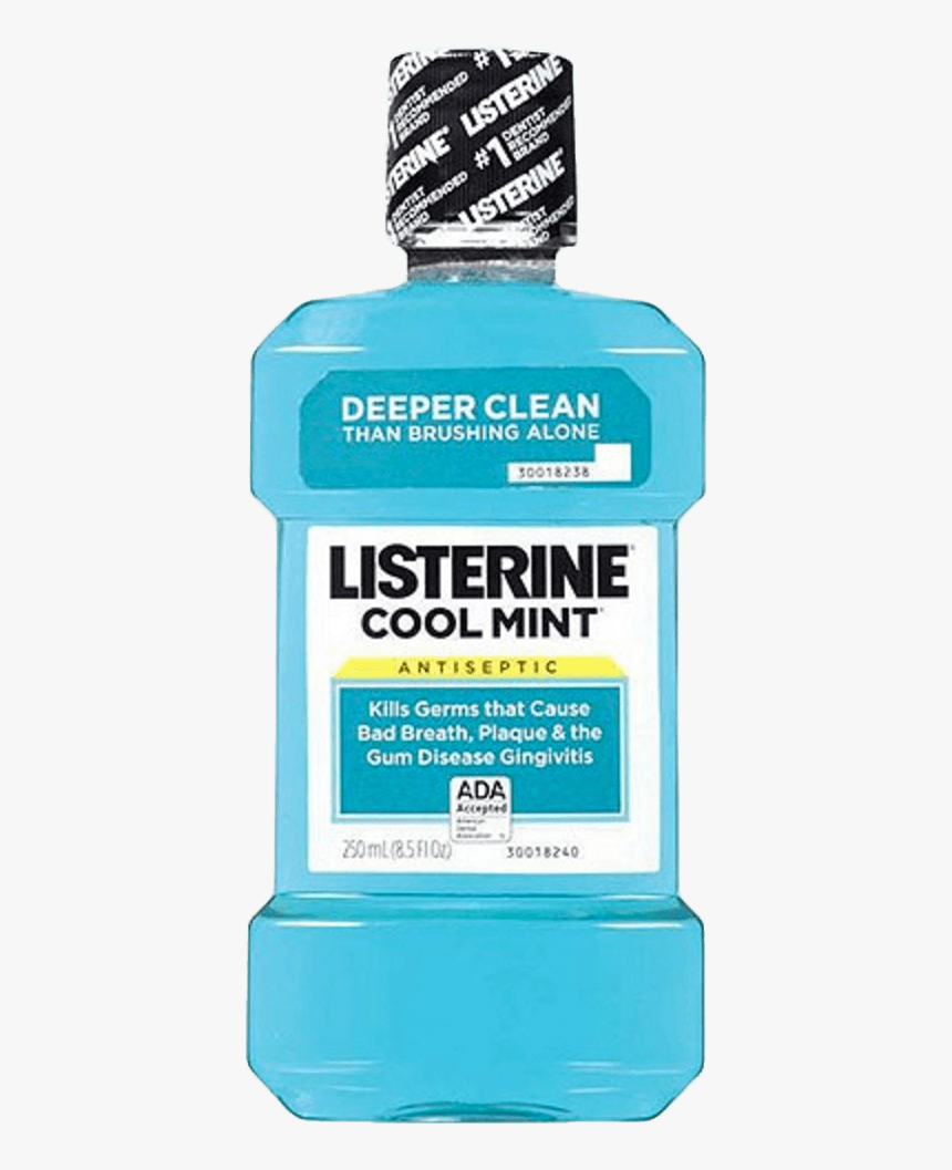 Cool Mint Listerine Antiseptic Mouthwash Listerine - Listerine Mouthwash, HD Png Download