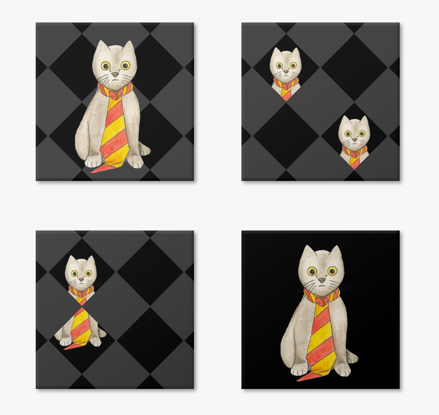 Magneto Gato De Gravata I De Cíntia Machadona - Cartoon, HD Png Download