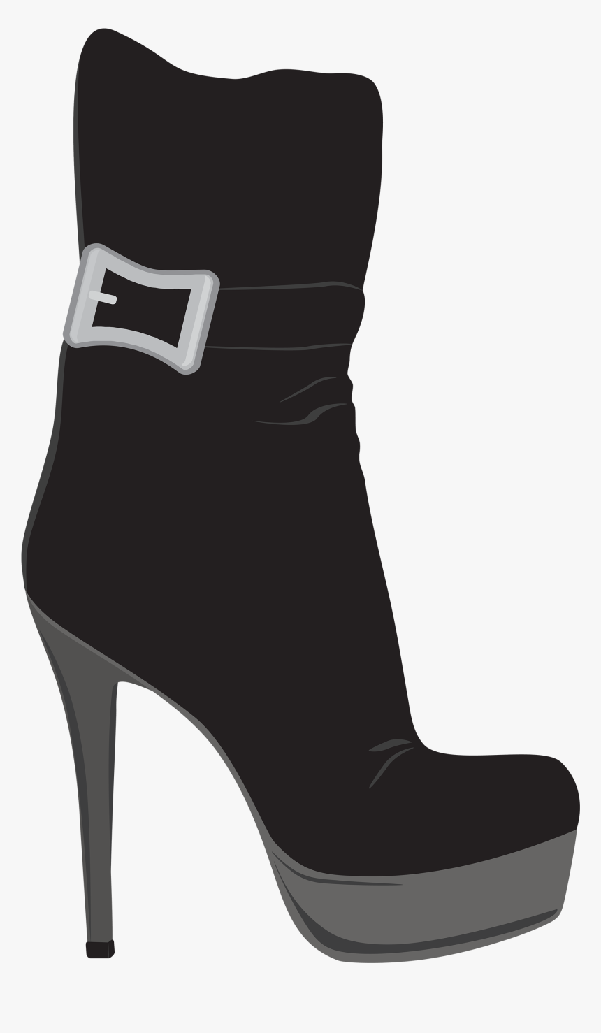 Female Shoes Png - Boot, Transparent Png