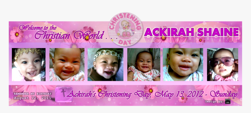 Christening And 1st Birthday Tarpaulin, HD Png Download
