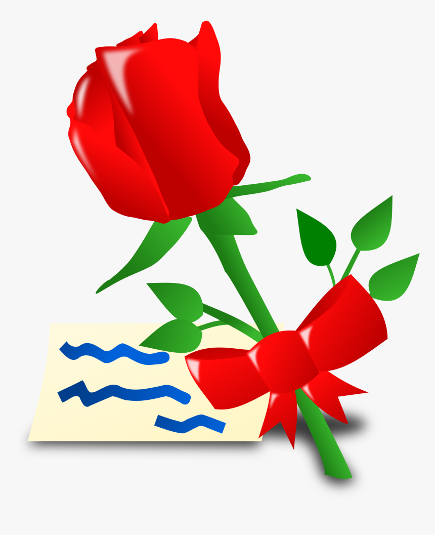 Spanish Clipart Rose - Red Flowers With Animation, HD Png Download