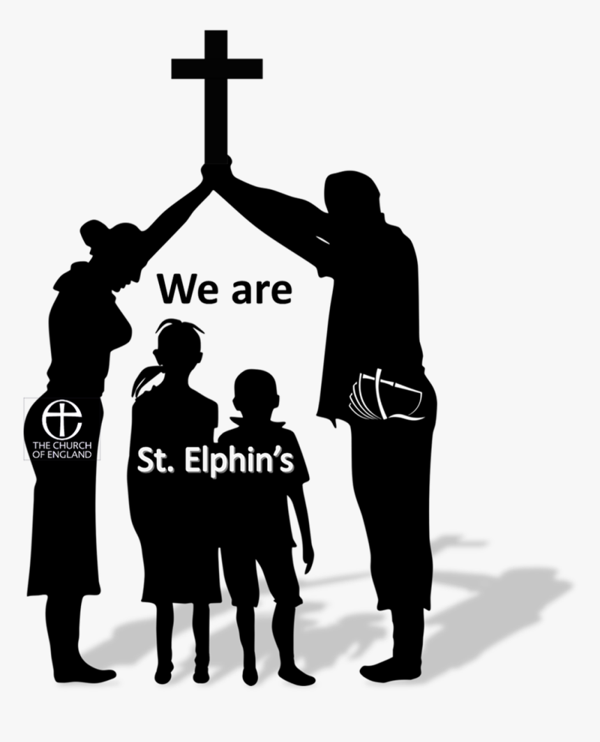 Transparent Christening Png - Silhouette Family Vector Png, Png Download