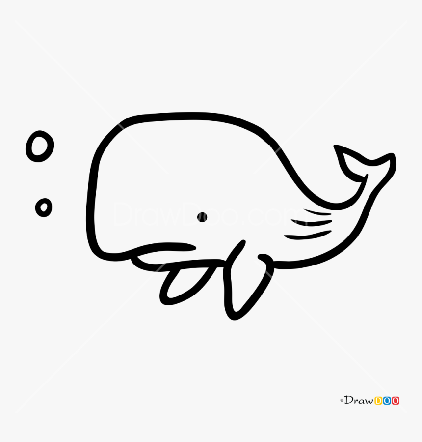 How To Draw Baby Whale Tattoo Minimalist Png Minimalist - Draw A Baby Whale, Transparent Png