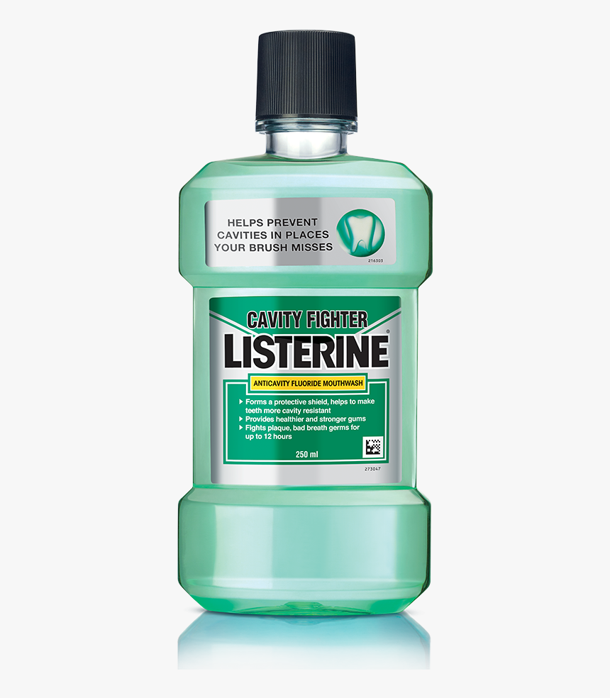 Listerine Cavity Fighter Antiseptic Mouth Wash - Chemical Compound, HD Png Download