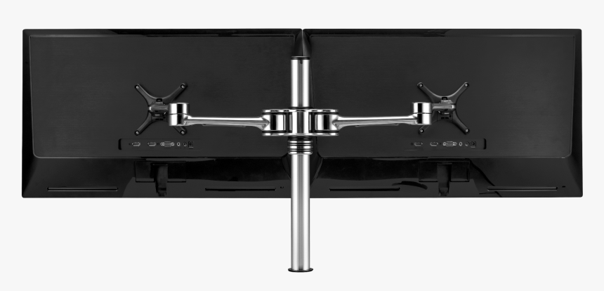 Atdec Monitor Arm Silver Atdec Dual Arm Desktop Monitor - Antenna, HD Png Download