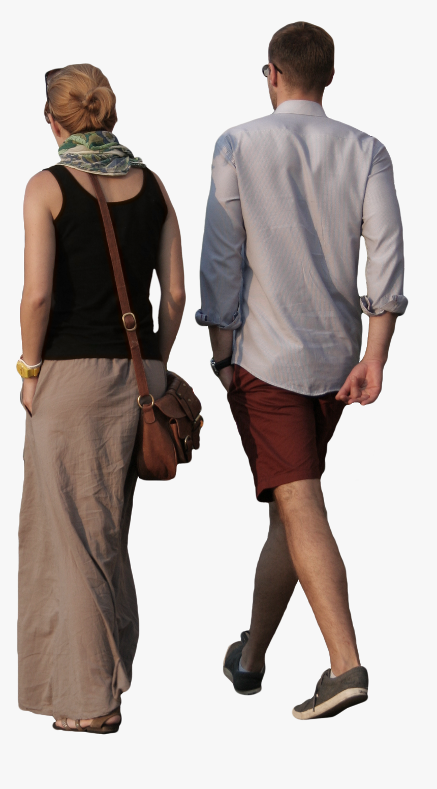 Couple Walking Png - People Walking Png Cutout, Transparent Png