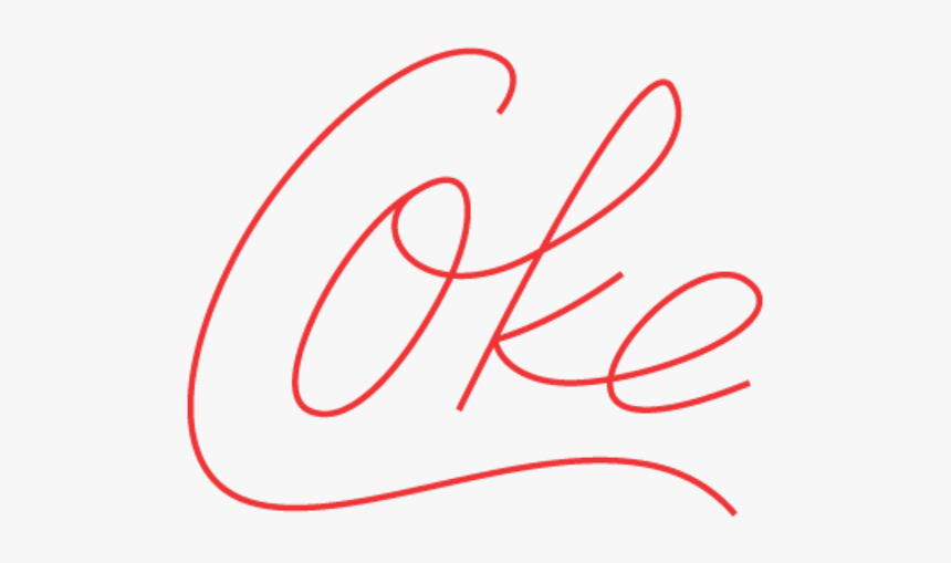 Minimalistic Logos Of Famous Brands Coke - Coke, HD Png Download