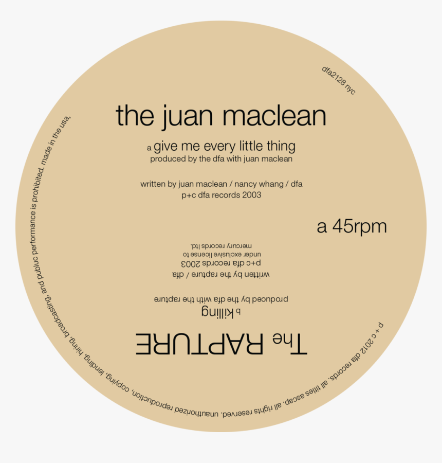 The Rapture / Juan Maclean Split - Circle, HD Png Download