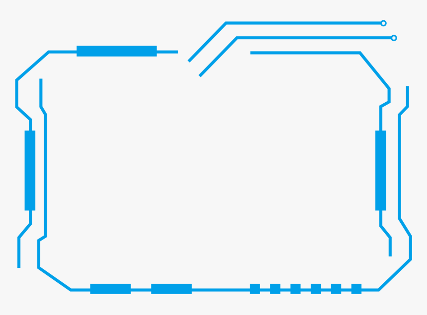Transparent Lines Png - Border For Tech Png, Png Download