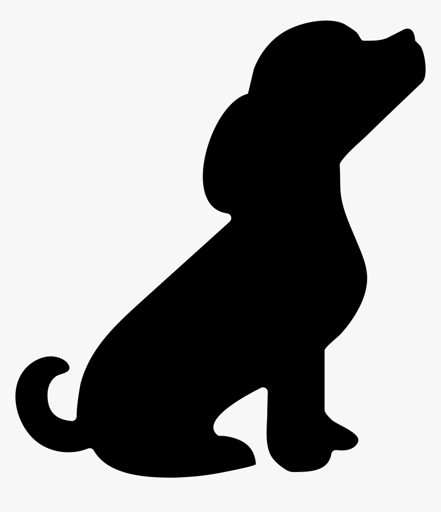 Puppy Silhouette Png Transparent Clip Art Imageu200b, Png Download