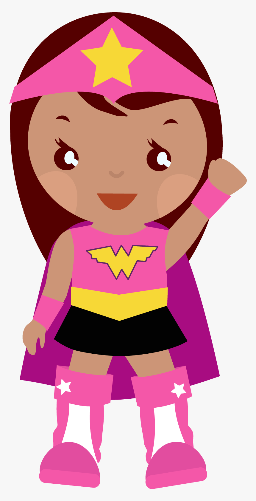 Superhero Super Hero Woman Clipart Danasokj Top - Super Hero Girl Clip Art, HD Png Download