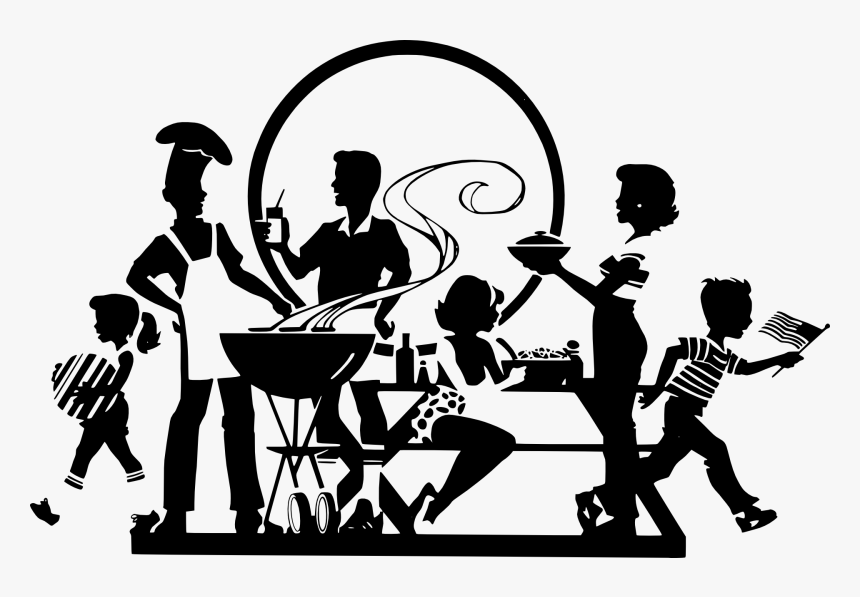 Cookout Clipart Black And White, HD Png Download