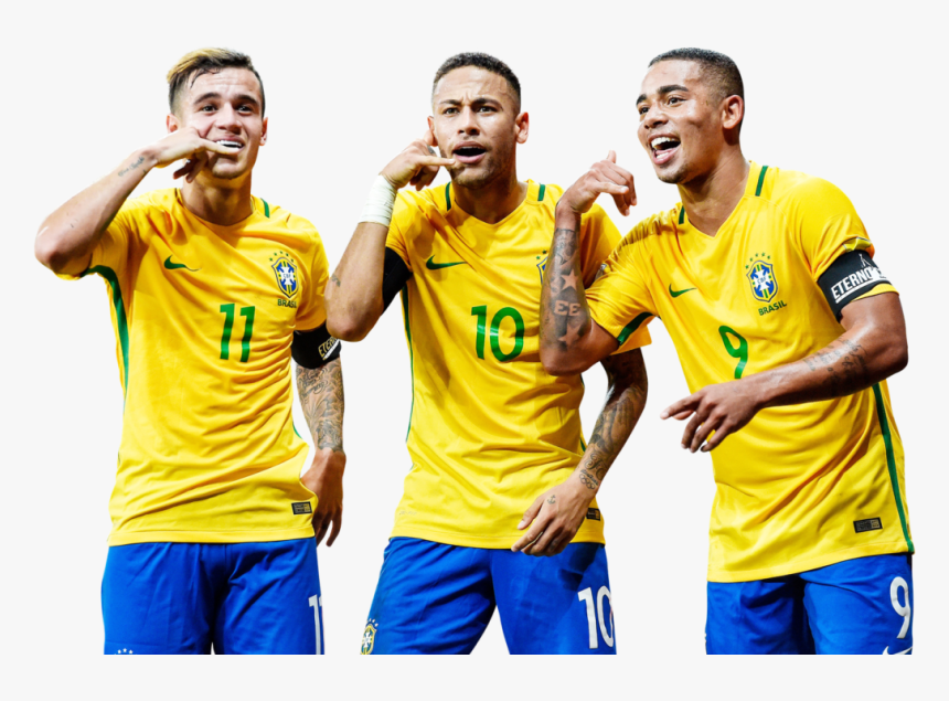 Philippe Coutinho Neymar Gabriel Jesus - Philippe Coutinho Brasil Png, Transparent Png