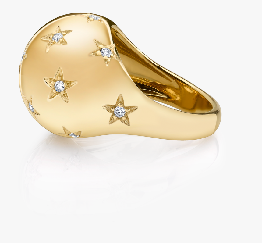 Diamond Star Bombe Ring - Ring, HD Png Download