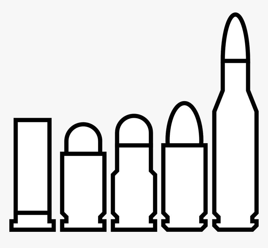 Bullet Black And White, HD Png Download
