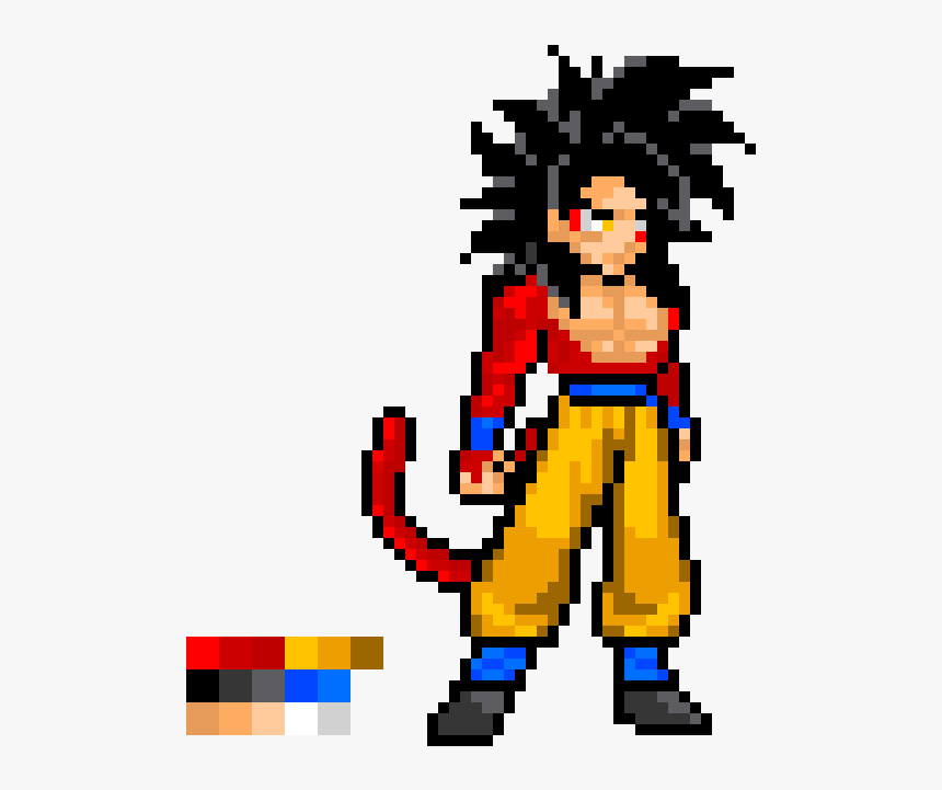 Super Saiyan 4 Perler, HD Png Download