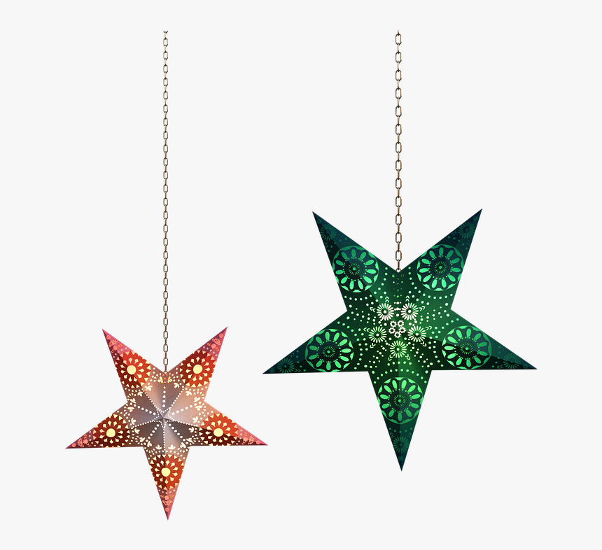 Star, Deco, Chains, Hanging, Bright, Colorful - Social Ecology, HD Png Download