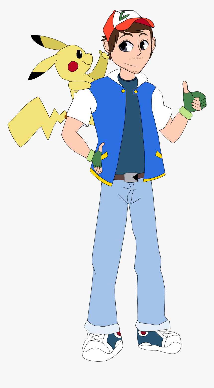 Ash Ketchum Png - Cartoon, Transparent Png