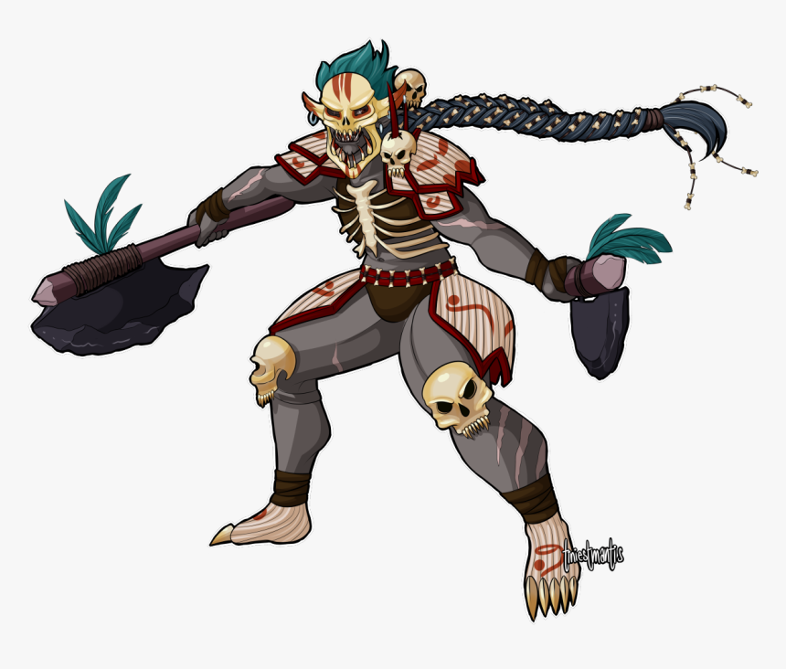 My Laughing Skull Warrior, Shok The Gasher They Take - Laughing Skull Fan Art, HD Png Download