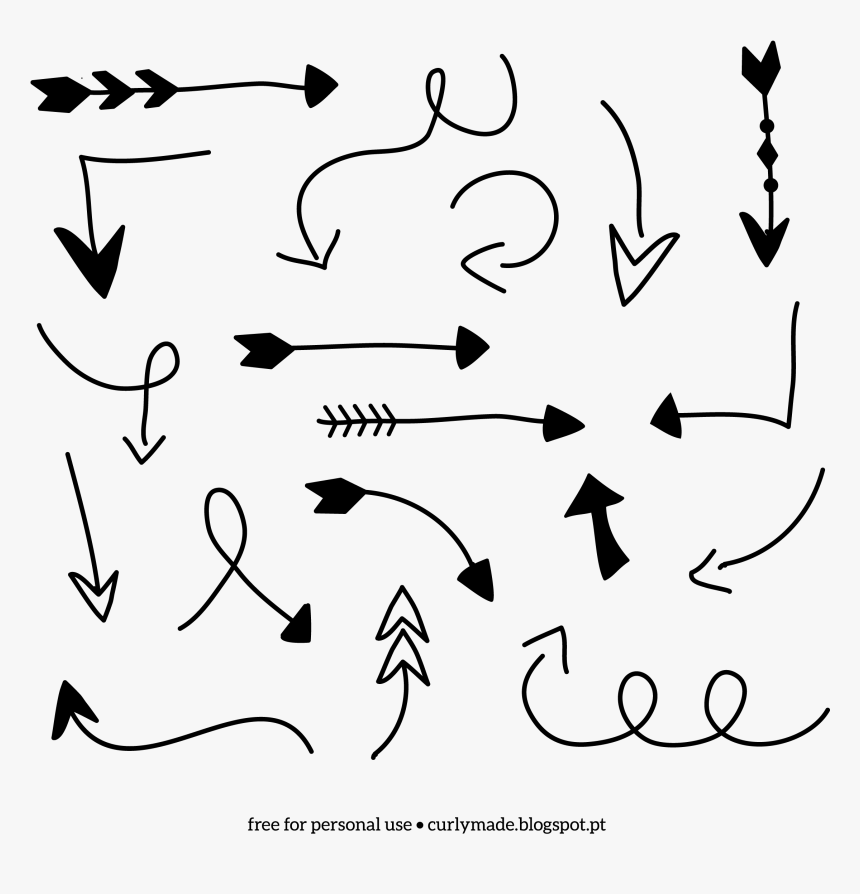Clipart Drawn Arrow Png Vector, Transparent Png