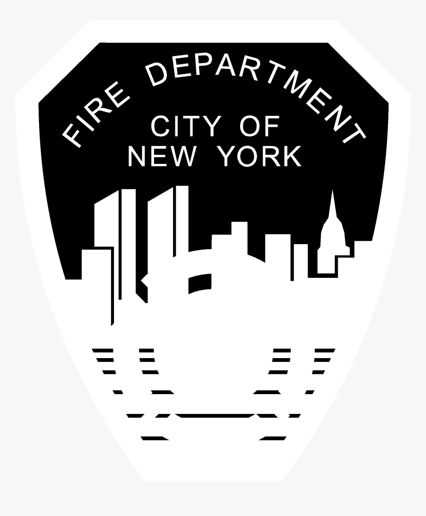 Fire Department City Of New York Logo Black And White - New York City Fire Department, HD Png Download