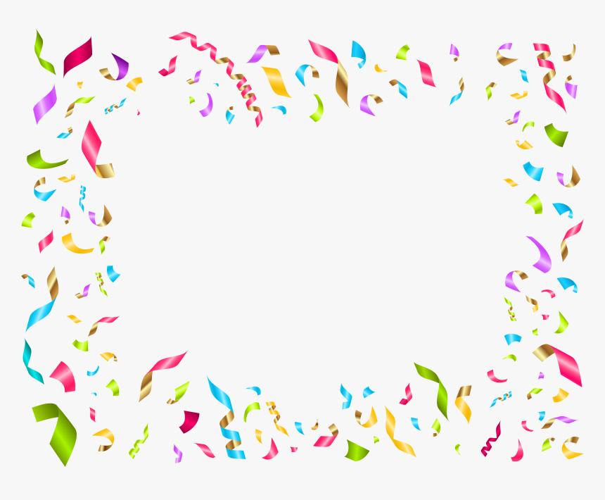 Confetti Birthday Decoration Clip, HD Png Download