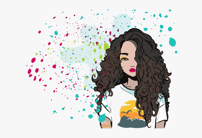 Wild Girls Drawing, HD Png Download