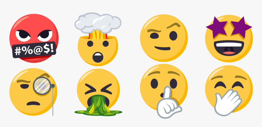 Transparent Shocked Emoji Png - Emoji 5.0 Facebook, Png Download