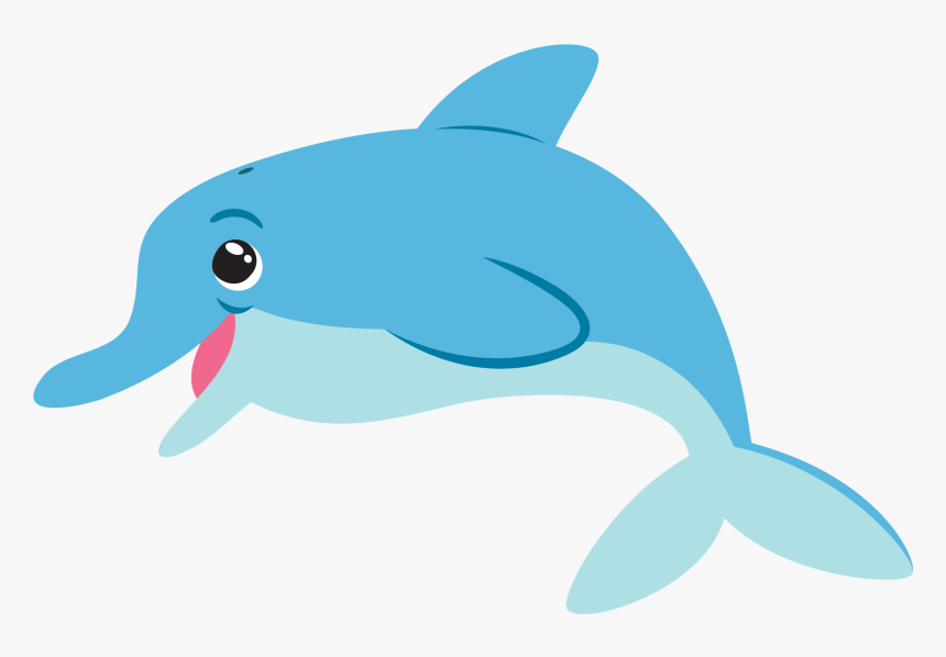 Dolphin Cartoon Png - Dolphin Cartoon Transparent Background, Png Download