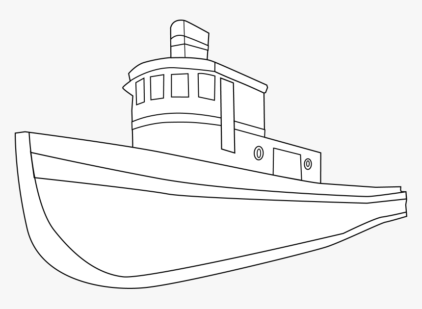 Clip Art Boat Fourcoloringpages Png Images Clipart - Boat, Transparent Png