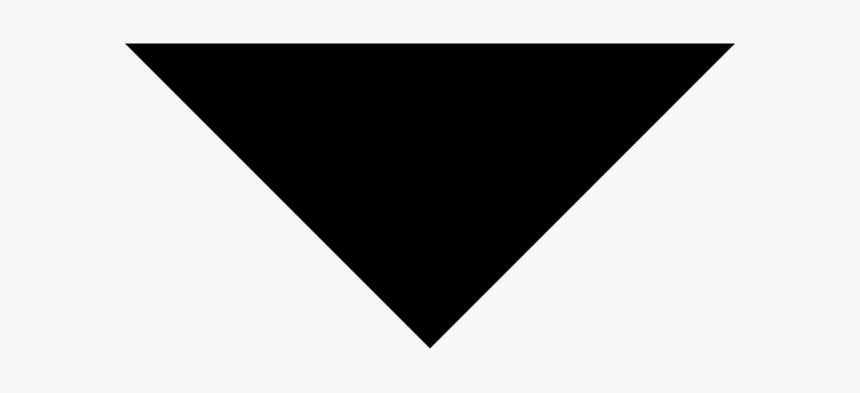 And White,triangle,symbol - Inverted Triangle Symbol Png, Transparent Png