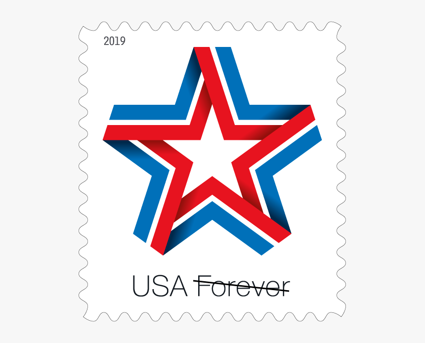 New Patriotic Stamp - Star Ribbon Stamp, HD Png Download