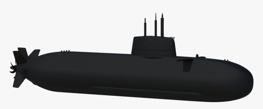 Silhouette Of Submarine, HD Png Download