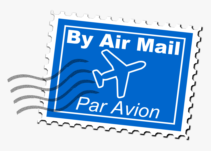 Vintage Postage Stamp Png - Air Mail Postage Stamp, Transparent Png