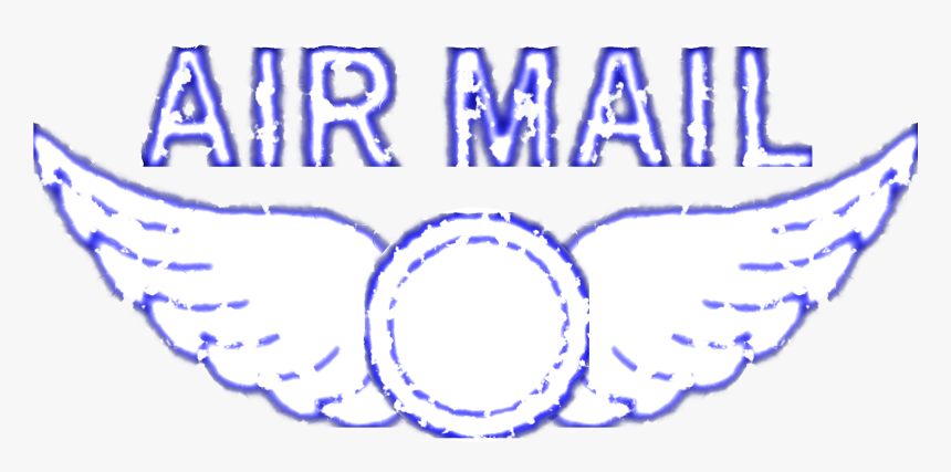 Blue,line Art,organ - Air Mail Png, Transparent Png