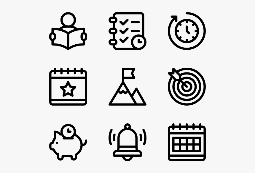 Time Management - Design Vector Icon, HD Png Download