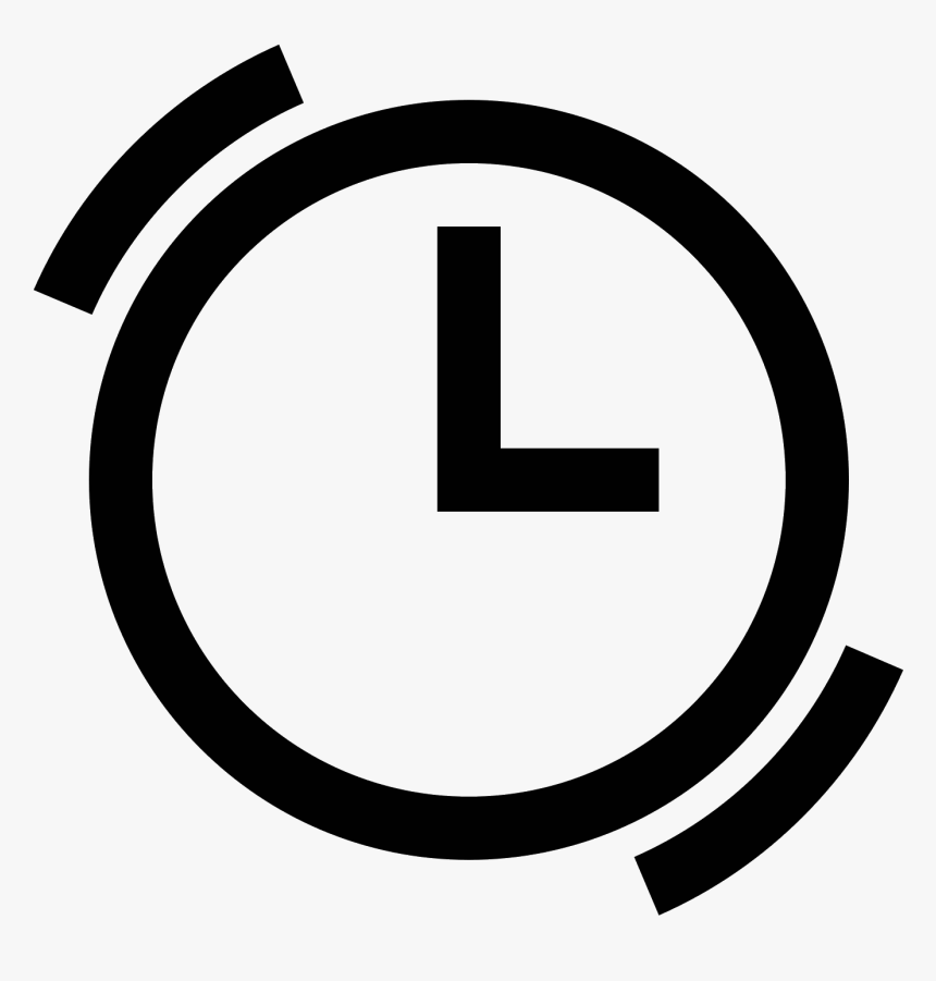 There Is A Circle And Inside The Circle There Are Two - Windows 10 Clock Icon, HD Png Download