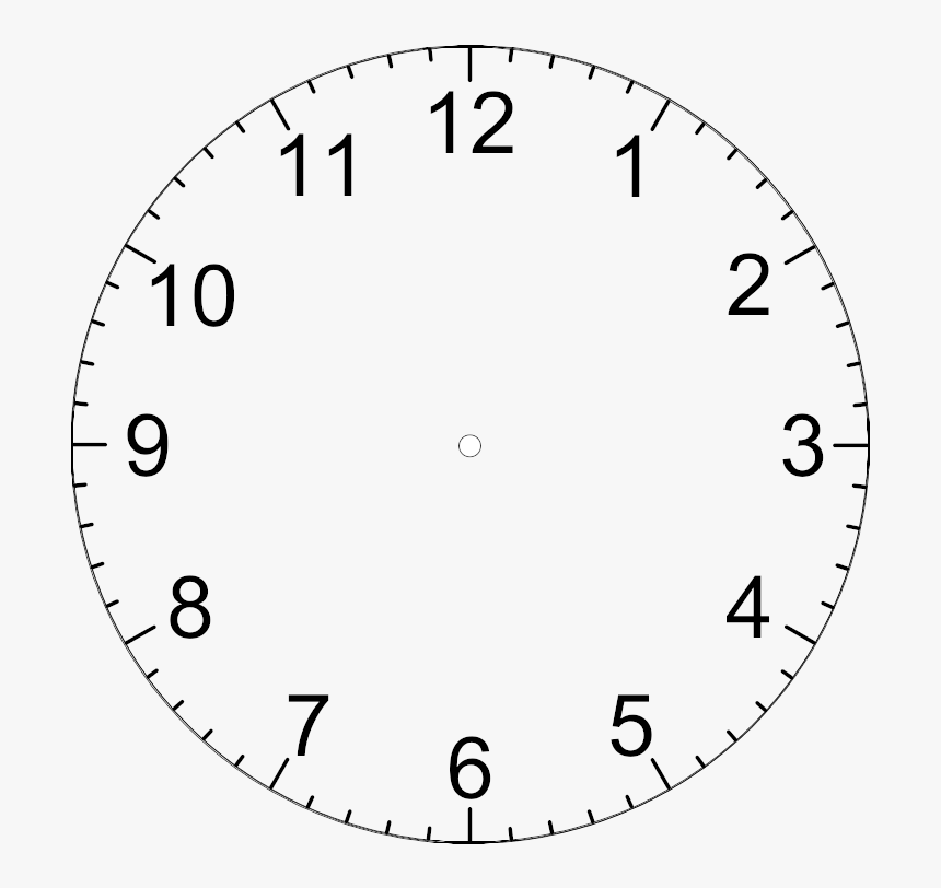 Free Download Clock Template With Hands Clipart Clock Circle HD Png