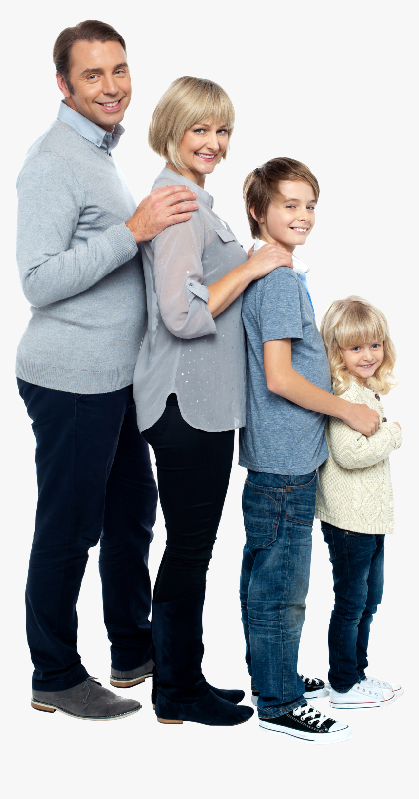 Family Picture 4 Members, HD Png Download