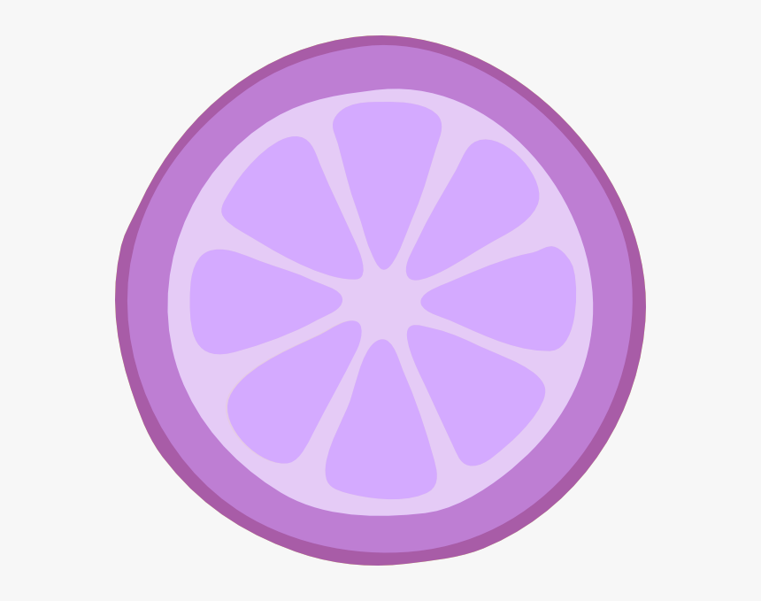 Lemon Slice Clipart Purple, HD Png Download