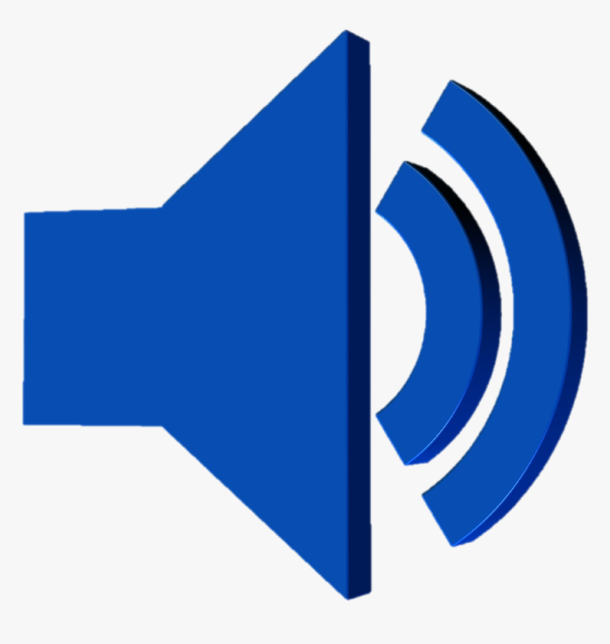Blue Speaker Icon Png, Transparent Png