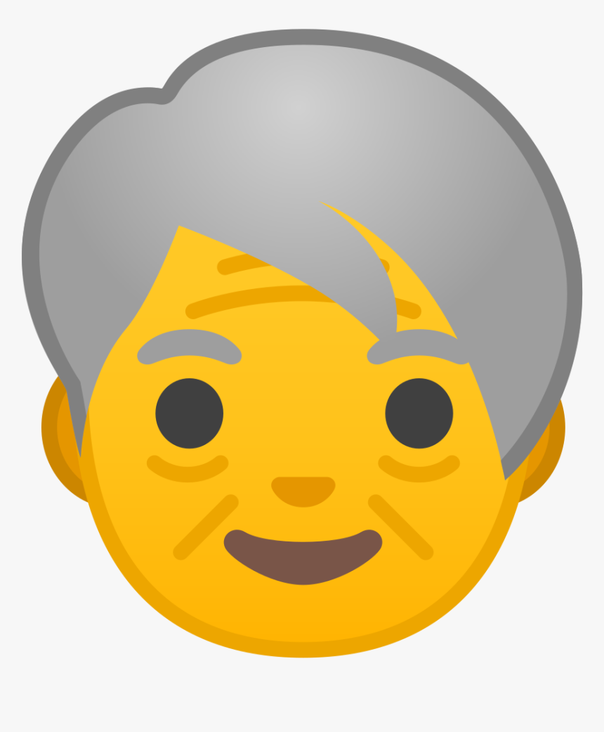 Older Adult Icon - Old Woman Emojis, HD Png Download