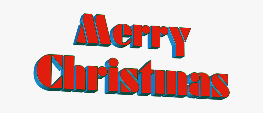 Merry Christmas, Fonts, 3d, Lettering, Isolated, Header - Graphics, HD Png Download