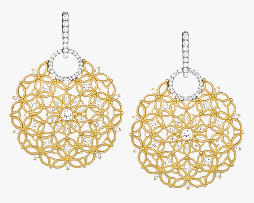 Gold Earrings Png, Transparent Png