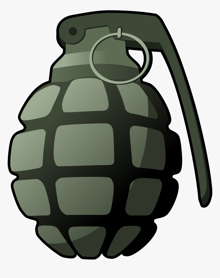 Grenade F1 Png Image - Cartoon Grenade, Transparent Png